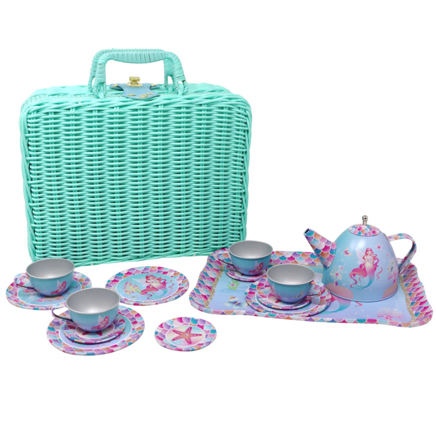 Pink Poppy Shimmering Mermaid Tea Set