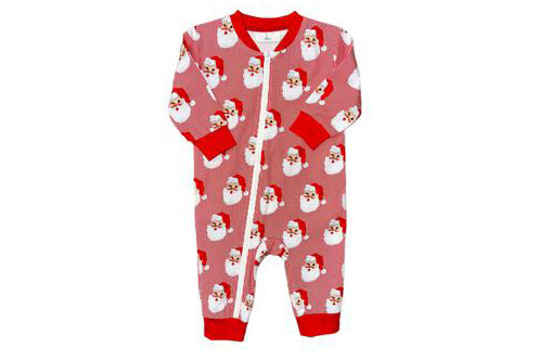 Cypress Row Santa Zipper Pajama